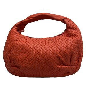BOTTEGA VENETA Berry Handbag Red Leather